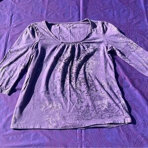 American Eagle Outfitters Lavender Long Sleeve Top